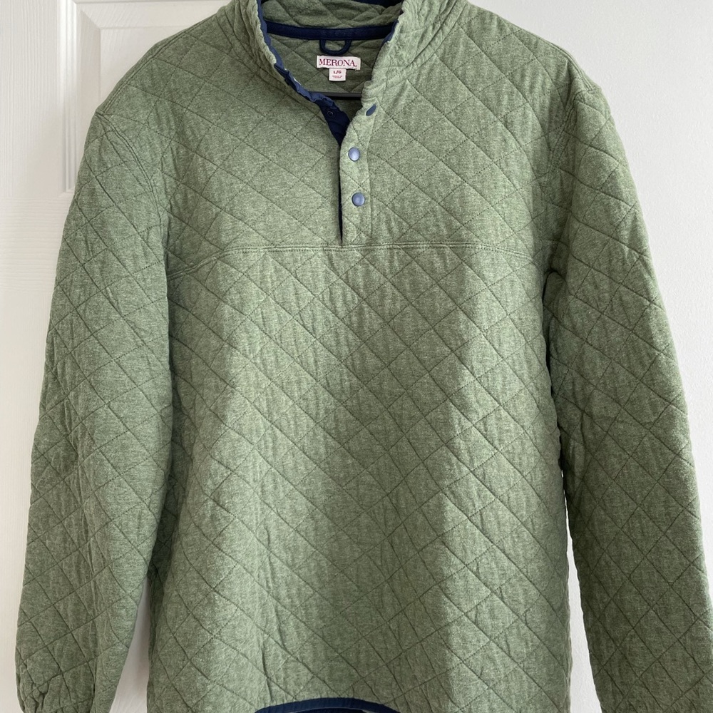 Merona Olive Green/Navy Pullover